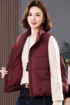 SMG9A25D9305酒红色羽绒服